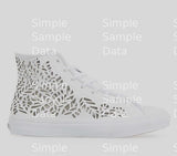 VANS | SK8-HI DECON (CUTOUT)| LEAVES/WHITE